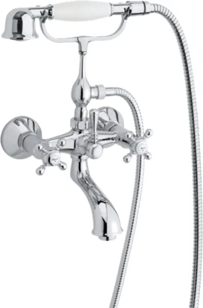 Damixa Tradition badkars-/duschblandare med handdusch, krom