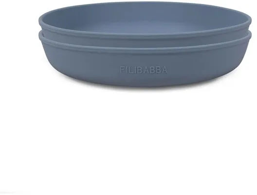 Filibabba Silikonplatta 2-pack - Powder blue