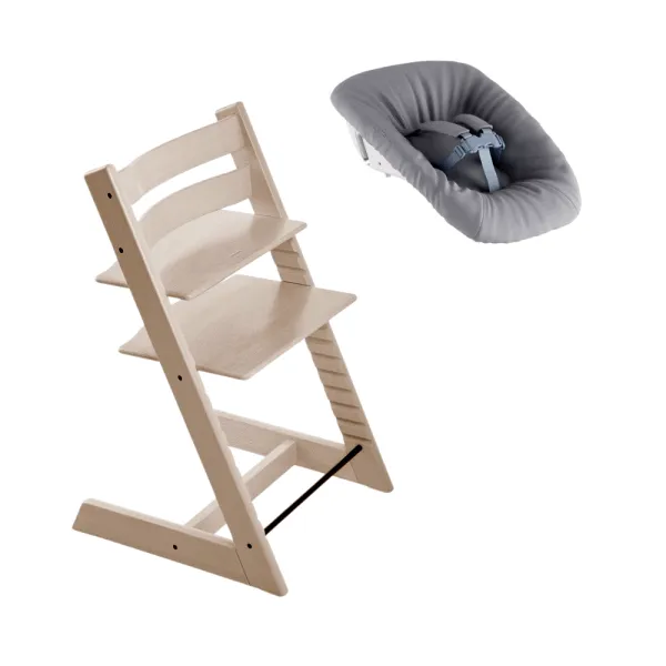 Högstol inkl. newborn-set - whitewash