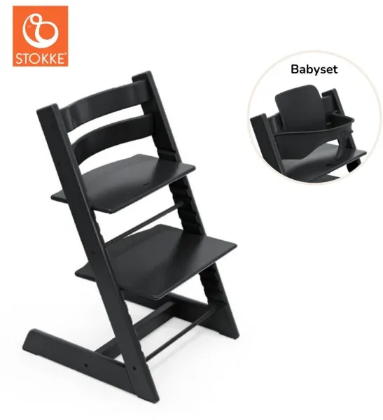 Tripp Trapp Högstol inkl. Babysät - Svart