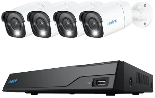REOLINK 8-kanals 8MP NVR-system med 4x 8MP Bullet PoE-kamera