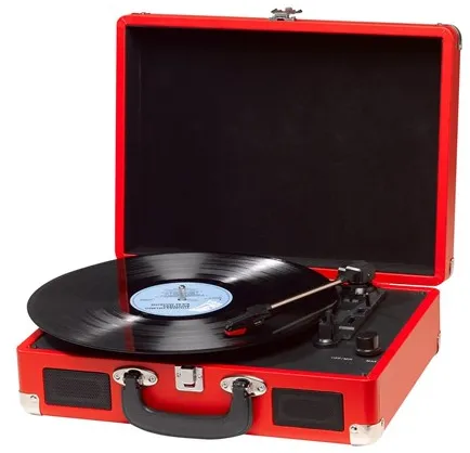DENVER VPL-120 - turntable - Skivspelare Röd
