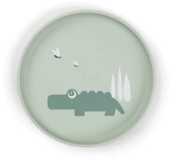 Foodie tallrik Croco Grön